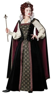 Elizabethan Queen Renaissance Tudors Adult Costume - Image 1 of 3