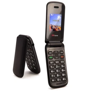 Teléfono plegable abatible negro TTfone TT140 - Imagen 1 de 1