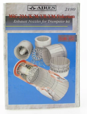 AIRES 2180 MiG-29 A K M UB UM Fulcrum Exhaust Nozzles for Trumpeter Kit 1:32 - Bild 1 von 2