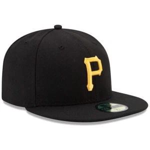 Pittsburgh Pirates New Era 5950 Fitted Hat - Game - Black - Picture 1 of 1