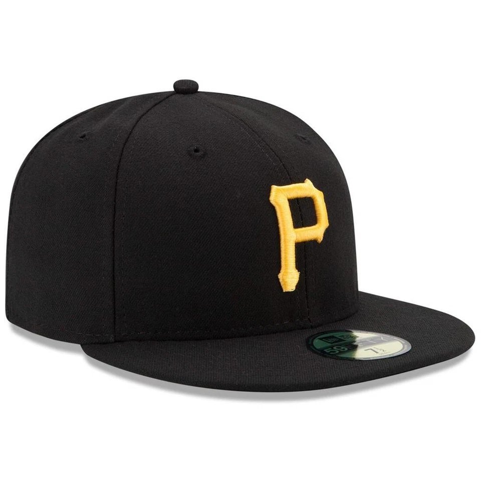Pittsburgh Pirates New Era 5950 Fitted Hat - Game - Black - Image 1 of 1