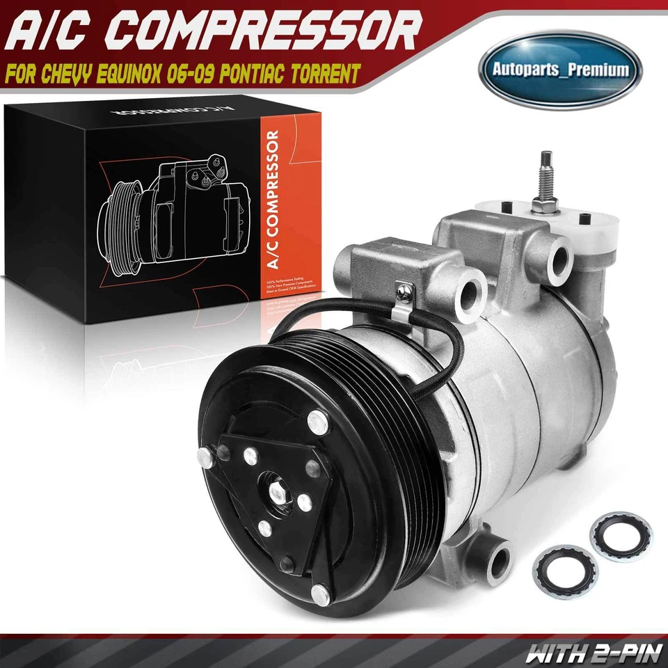 Compressor CA com embreagem para Chevy Equinox Pontiac Torrent 2006-2009 19129809 - Imagem 1 de 4