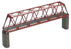 TOMIX 3031 N Gauge Single Wire Truss Type Iron Bridge F Red Brick Bridge with 2