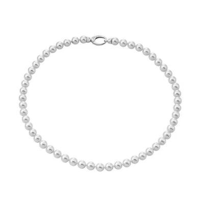 Collare MAJORICA Perla Bianca 7 MM Lungo 50cm Donna Argento 09860.01.2.021 - Immagine 1 di 4