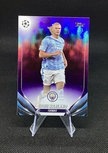 2023-24 Topps UEFA ERLING HAALAND Purple Foilboard /299 Manchester City #39 - Bild 1 von 3