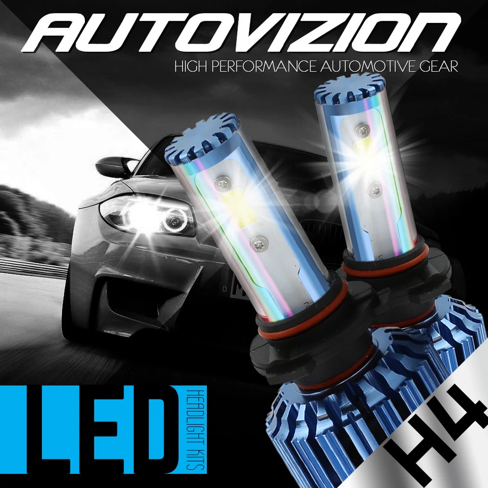 AUTOVIZION LED Headlight Conversion kit H4 9003 6000K 2004-2011 Chevrolet Aveo - Image 1 of 4