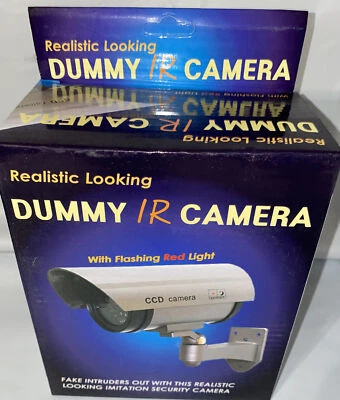 Realistic Looking Dummy IR Camera w/ Flashing Red Light - Black New Free Ship - Image 1 of 4