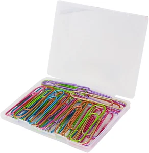 Ufmarine 42 Piezas Jumbo Clips de Papel 4 Pulgadas, Papeclips Grandes Colores para Oficina - Imagen 1 de 7