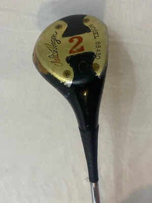 Vintage Walter Hagen Golf Club Model 88430 # 2 Persimmon Wood Steel shaft Foto 1 de 4
