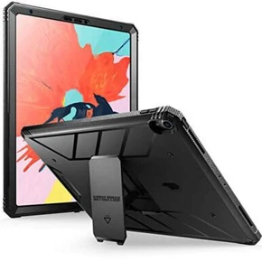 For iPad Pro 12.9 Case 2018 | Poetic with Kickstand Built-in-Screen Cover Black - Picture 1 of 7