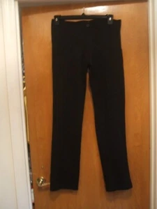 Betabrand Black Straight Leg Dress Yoga Pants Large W0076-BK Pull On Stretch L - Picture 1 of 12