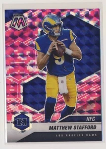 2021 Panini Mosaic Camo Pink #205 Matthew Stafford NFC Los Angeles Rams BX9 - Bild 1 von 2