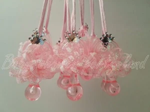 12 Collar Chupete Princesa Baby Shower Favor Premio Juego Niña Decoración Recuerdos - Imagen 1 de 4