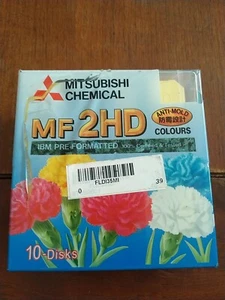 10 disquettes Mitsubishi MF2HD 1.44MB WINDOWS 100% NEUF BLISTER Liv Offerte - Foto 1 di 4