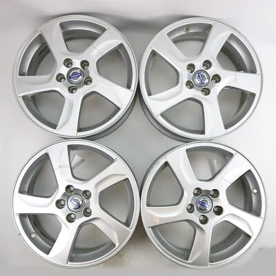 4 Volvo 17"x7 BALDER Alloy Rims Wheels 30756703 for S60 V60 S80 XC70 XC60 - Image 1 of 4
