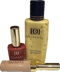Vintage Diandra Make-up Trio ZEITFREISETZUNG TÄGLICHE FEUCHTIGKEITSLOTION — 2 Unzen CREME CONCEALER - Bild 1 von 14