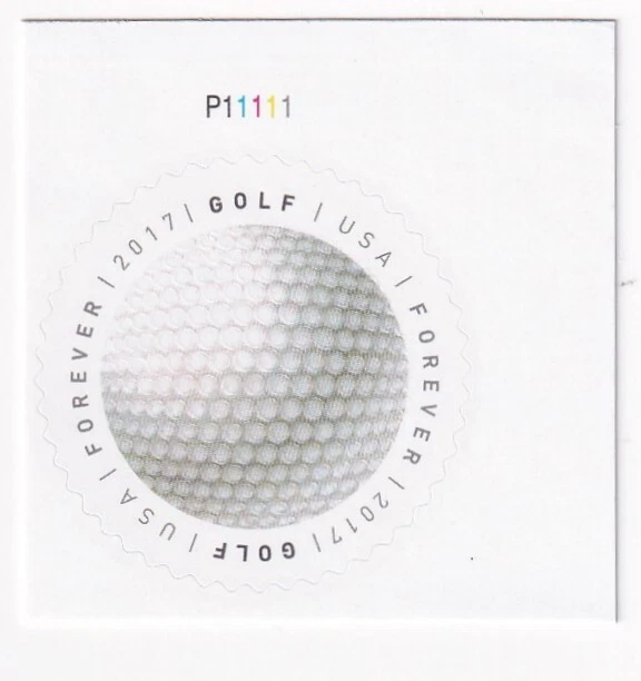 STAMP US SCOTT 5206 "Sport Balls-Golf Ball" FOREVER 2017 MNH WITH PB # - Image 1 of 1