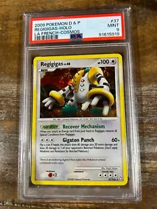 Pokemon 2009 Diamond & Pearl Legends Awakened REGIGIGAS Holo Cosmos #37 PSA 9 - Picture 1 of 2