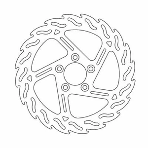 Harley Davidson FLHTCU 1690 2012-2013 Moto Masters Flame Rear Brake Disc - Picture 1 of 5