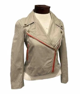 J. Chaqueta de moto CREW Trench caqui usada en excelente estado 0 - Imagen 1 de 5