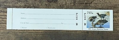 WTDstamps - 1987 OREGON - State Duck Stamp - Lot1 - MNH **HUNTER TYPE** - Image 1 of 2
