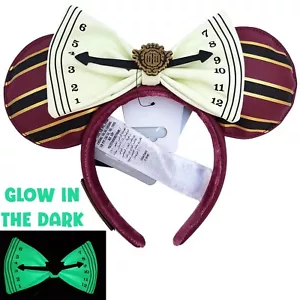 Loungefly Disney Tower Of Terror Ears Minnie Mouse Headband Glow Twilight Zone - Picture 1 of 11