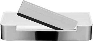 Croydex Chrome Wall-Mounted Shower Shelf with Integrated Wiper |Bathroom Storage - Picture 1 of 8