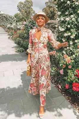 Zimmermann Honour Plunge Long Dress Size 1 / AU 10 / US 6 - Image 1 of 4