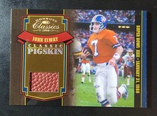 JOHN ELWAY 2006 DONRUSS CLASSICS CLASSIC PIGSKIN SUPER BOWL XXII USED BALL /250