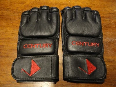 Guantes de entrenamiento Century MMA de cuero/vinilo palma abierta, adulto talla M Foto 1 de 4