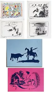 Pablo Picasso A Los Toros Book of 4 Original Lithographs 1961 Mourlot - Picture 1 of 1