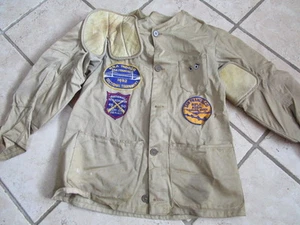Vintage 1940's / 50's San Francisco Surf Rifle Club Patched Jacket / GREAT PIECE - Picture 1 of 10