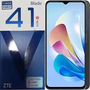 ZTE Blade V41 Vita 5G Starry Black 128GB + 6GB Dual-Sim Factory Unlocked GSM NEW - Picture 1 of 4