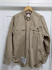 Wolverine FR Shirt Men's Size XL Beige Long Sleeve Flame Resistant Workwear 2 - Picture 1 of 13