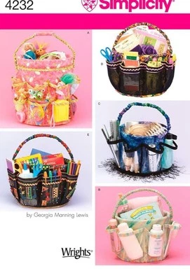 Simplicity Sewing Pattern 4232  Bucket Cover Gift Basket Supplies Craft UNCUT - Image 1 of 3