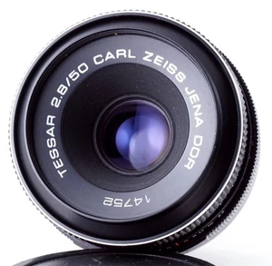 Gutes CARL ZEISS JENA Objektiv TESSAR T 2.8/50 Adlerauge 50mm F/2.8 * M42 Mount - Picture 1 of 10