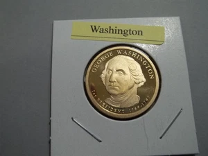 "S" Proof G. Washington Presidential Dollar Münze aus Proof Set (PP1) - Bild 1 von 1
