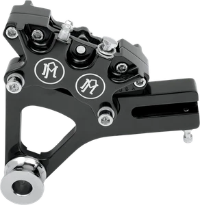 PM Contrast Cut 4 Piston Rear Brake Caliper 11.5" Harley FX Dyna 08-17 Models - Picture 1 of 1