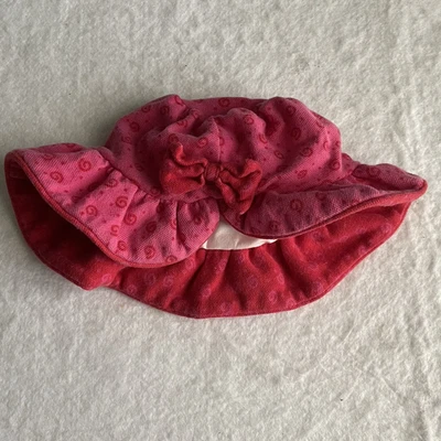 De colección Años 90 Gymboree Le Jardín Infantil Sombrero Arco Iris Etiqueta Cubo Arco Rosa Remolino Foto 1 de 4