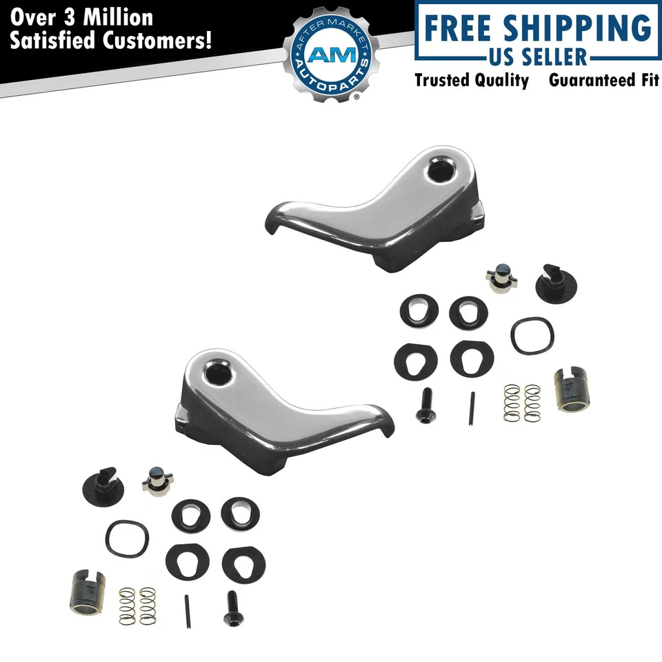 Juego de pares de manijas de ventana de ventilación de bloqueo cromadas para Chevy GMC Blazer Jimmy Suburban Foto 1 de 4