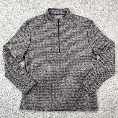 Lululemon Mens XL Surge Warm 1/2 Zip Shirt Pullover Heathered Black Long Sleeve - Image 1 of 4