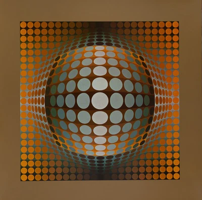 Victor VASARELY : VEGA ZETT 2 - Héliogravure - Photo 1/4