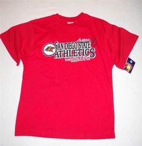 ADIDAS San Diego State University Athletics T Shirt Boys NCAA MONTY Cotton - Picture 1 of 4