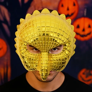 Golden Halloween Masks Plastic Masquerade Props Retro Animal Mask Men - Picture 1 of 15