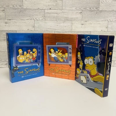 The Simpsons DVD Lot Of 3  .Seasons 4-5-7 Boxed Set Collectors Edition Rare TV Foto 1 de 4