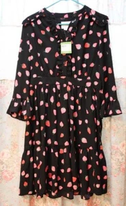 Kate Spade Strawberries Printed Dress With Ruffled Sleeves Size 6 - Picture 1 of 2
