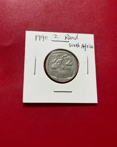 1990 2 RAND SOUTH AFRICA COIN - NICE WORLD COIN !!! - Picture 1 of 2