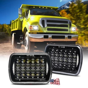 2PCS 7x6" LED Sealed Headlights High/Low fit for Ford F650 2000-2015 F750 Trucks - Picture 1 of 11