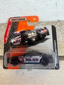 Matchbox Dodge Charger Pursuit St. Ursula County Heroic Rescue 2015 Short Card - Picture 1 of 1