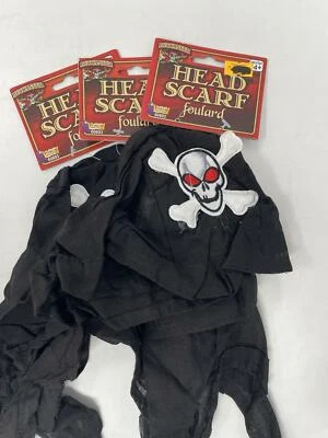 Forum Novedades - Paquete de 3 bufandas piratas - suministros de fiesta - talla única - disfraz Foto 1 de 2